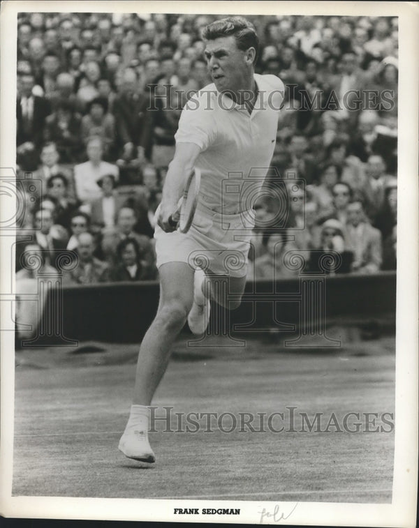 Photo De Presse Originale 1953 - Frank Sedgman Gagne Ses Débuts Pro De Tennis - Vintage