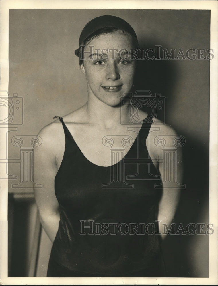 1936 Press Photo Helen Perry wins Women&#39;s National Jr. Backstroke championship- Historic Images