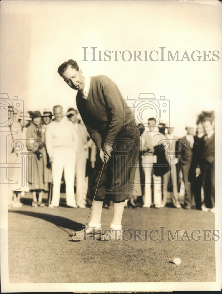 1933 Press Photo Willie MacFarlane winning the Miami Biltmore Open - sbs06220- Historic Images