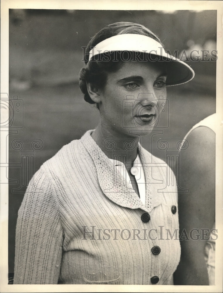 1935 Press Photo Kay Stammers, top seeded entrant in Nat&#39;l Singles Championship- Historic Images