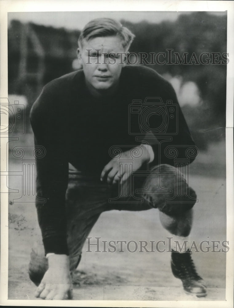 1939 Press Photo Walter &#39;Bud&#39; Lyons, star halfback, Colorado State - sbs06370- Historic Images