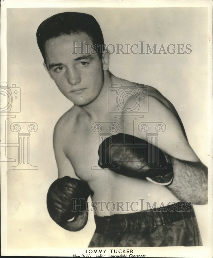 Press Photo Tommy Tucker, New York&#39;s leading heavyweight contender - sbs06403- Historic Images