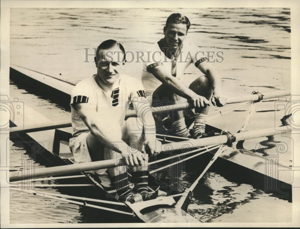 1930 Press Photo Britain&#39;s Ted Phelps, new world champion sculling champion- Historic Images