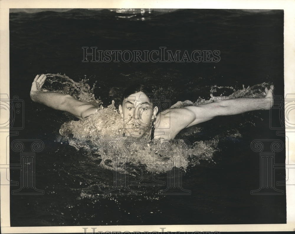 1940 Press Photo John Sharemet to compete in Breast Stroke at Nat'l AAU Meet- Historic Images