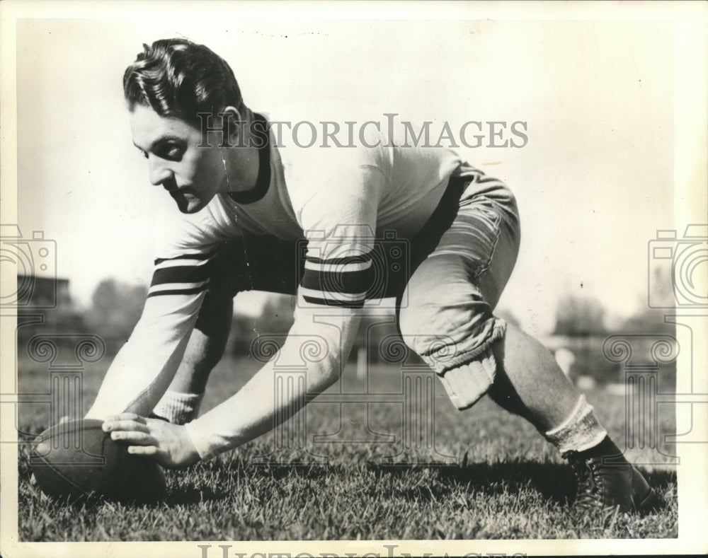 1940 Press Photo Paul Hiemenz, Northwestern University, Hearst All-American team- Historic Images