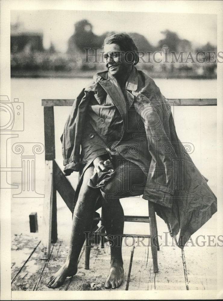 1929 Press Photo Mrs.Evelyn Armstrong took thrid place at Wrigley Marathon- Historic Images