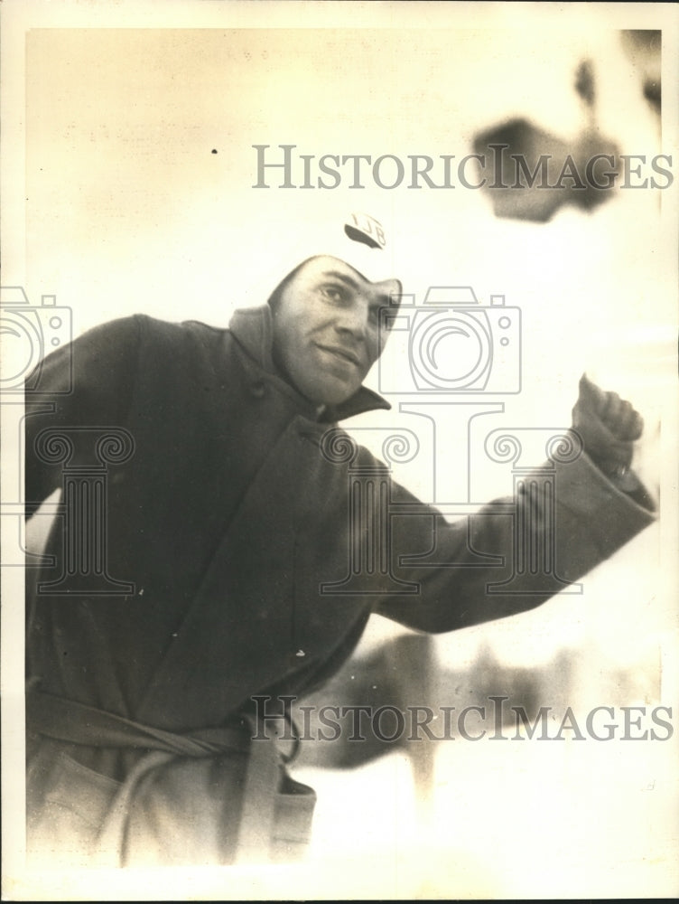 1935 Press Photo Eddie Scgsieder Winner Olympic Ice Skating - sbs07179- Historic Images