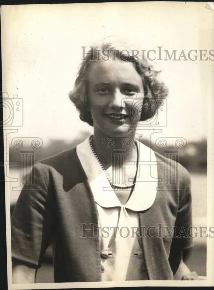 1933 Press Photo Edith Betts, NY socialite, engaged to tennis star Sydney Wood- Historic Images