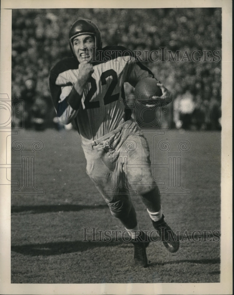 1945 Press Photo Lou Kusserow Columbia&#39;s Fullback - sbs07467- Historic Images