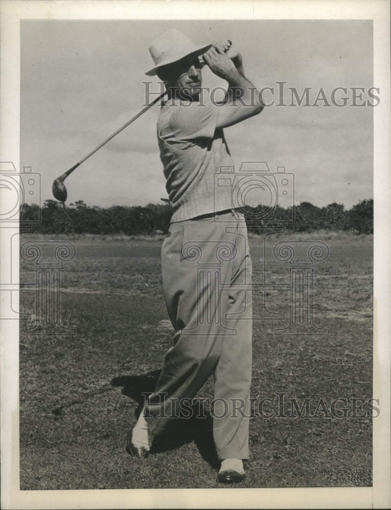 1946 Press Photo Eddie Williams, 3 time PGA winner, tries for 4th - sbs07792- Historic Images