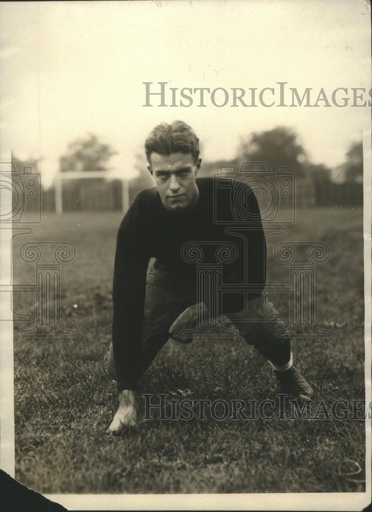 1927 Press Photo Charlie Pratt Capt. Harvard Varsity Football Team - sbs07850- Historic Images