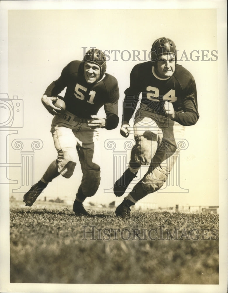 Press Photo Connie Sparks, Nolan Sparks Texas Christian Football players- Historic Images