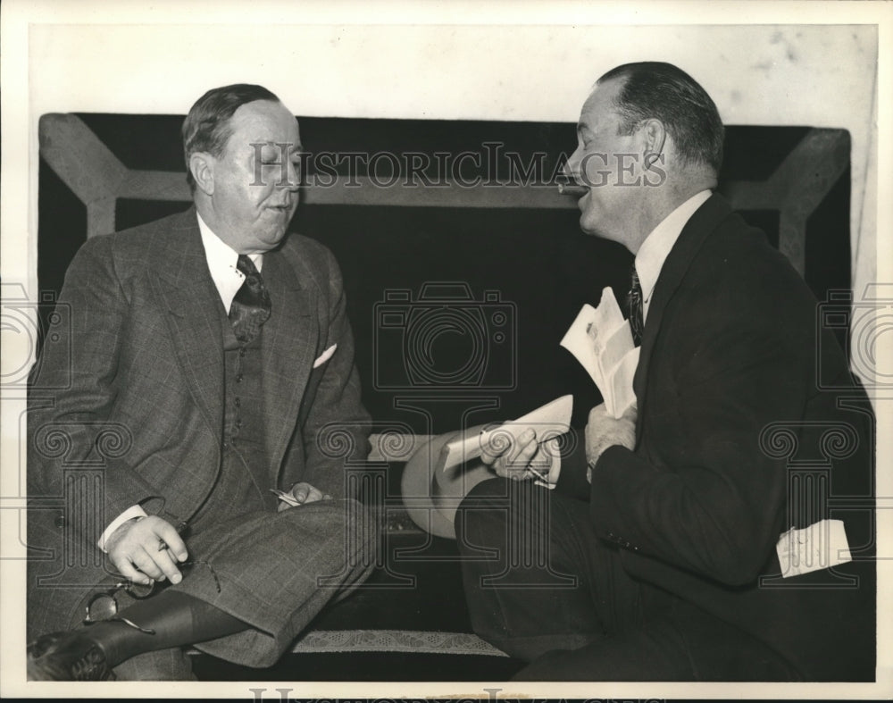 1937 Press Photo Clarence Rowland Chicago Cubs Scout at National Club Meeting- Historic Images