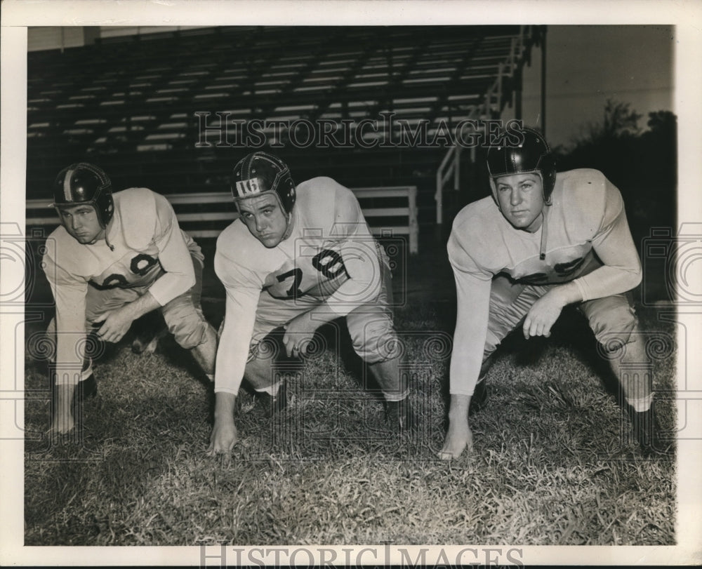 1944 Press Photo James Griffin, Eddie McFarland,& Weldon Edwards SW Univ.- Historic Images