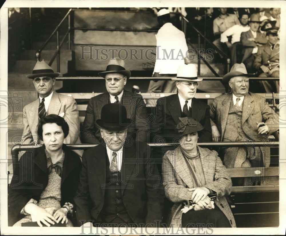 1936 Press Photo Sen. Sherman Minton, Warren Austin, Sen. Duffy, John N. Gardner