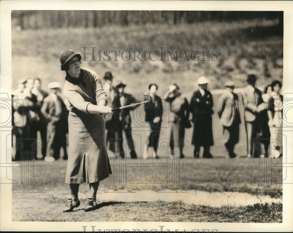 1937 Press Photo Mrs. Estelle Laweson Page Chapel Hill golfer - sbs08623- Historic Images