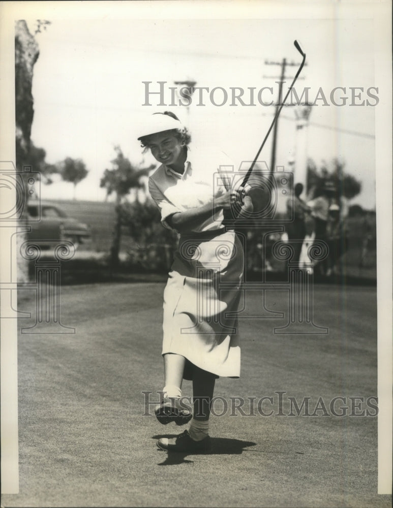 1950 Press Photo Defending Champion Betsy Rawls at Mississippi Golf Tournament- Historic Images