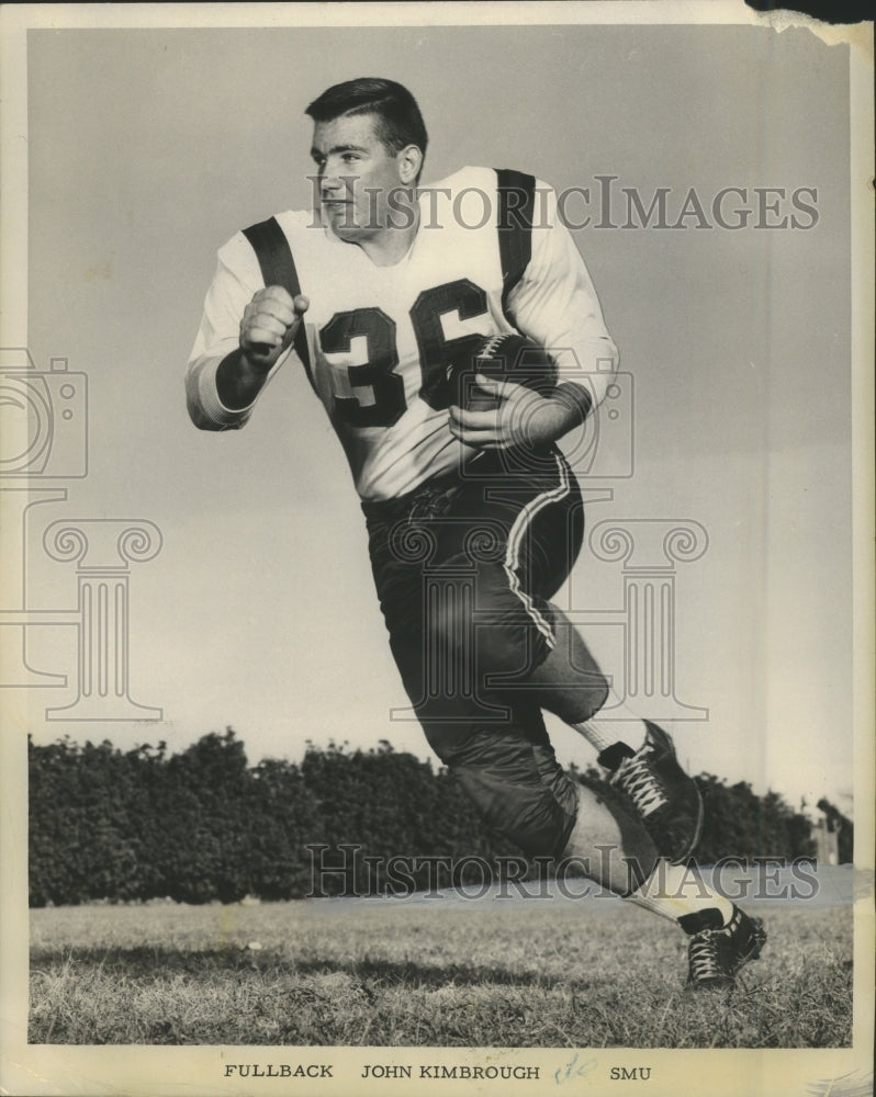 Press Photo Fullback John Kimbrough SMU Football Player - sbs08926- Historic Images