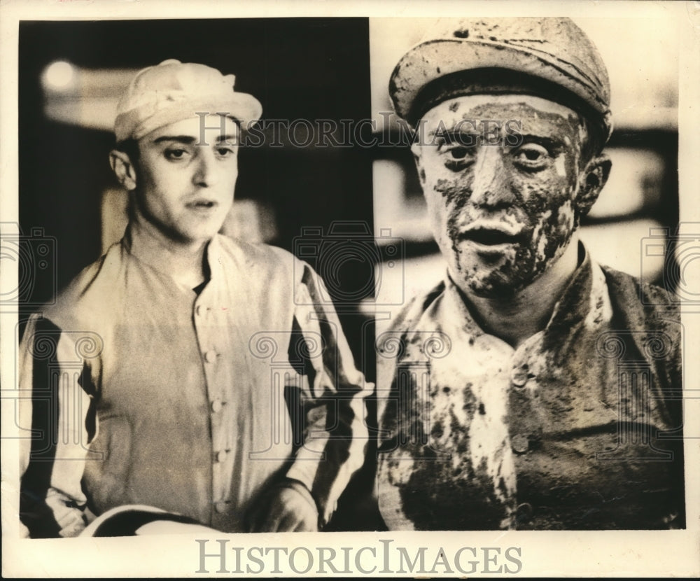 1927 Press Photo Jockey Gilbert Bangtail Pilot first race at Jamaiaca- Historic Images