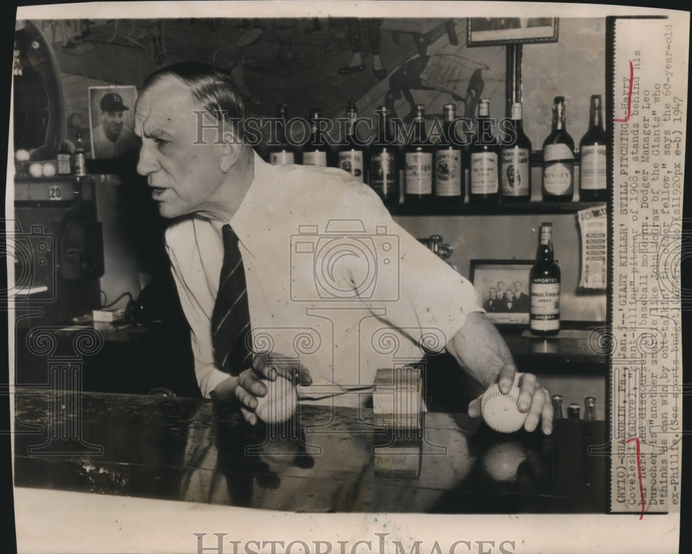 1947 Press Photo Harry Covelski Giant Killer Pitcher - sbs09329- Historic Images