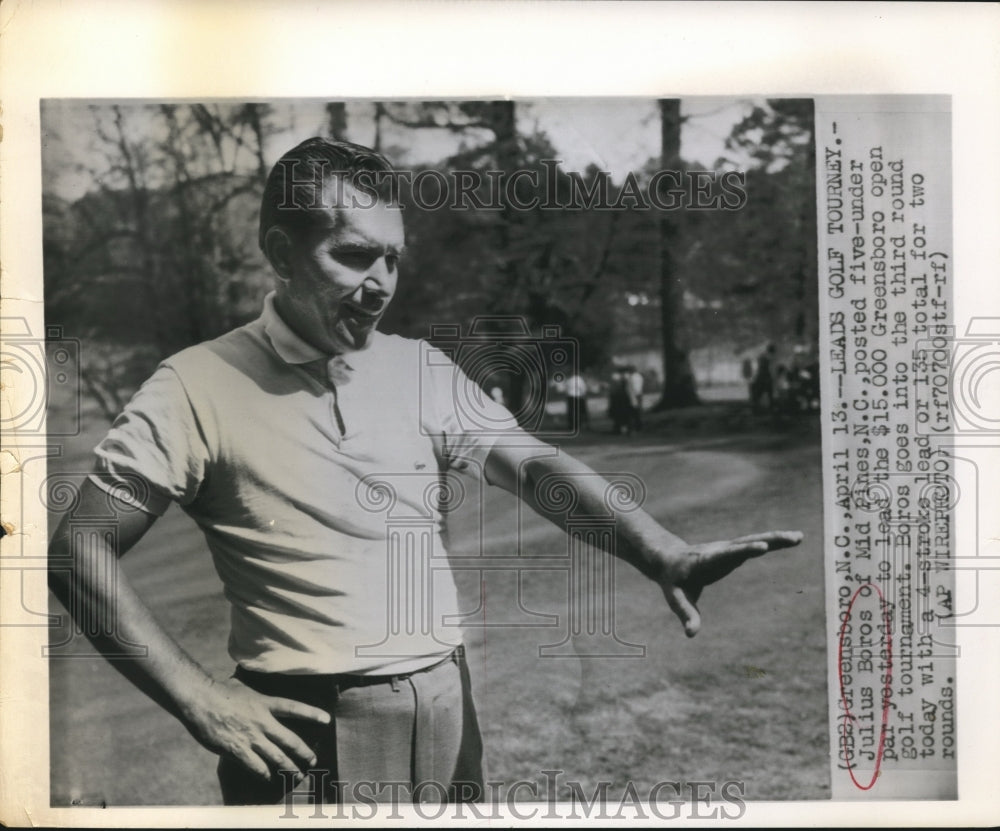 Press Photo Julius Boros Greensboro Open Golf Tournament - sbs09342- Historic Images