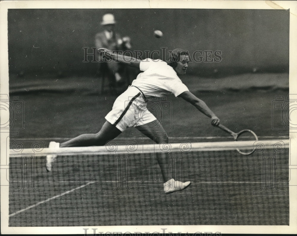 1934 Press Photo Dorothy Andrus defeated Baroness Maud Levi at Tournament- Historic Images