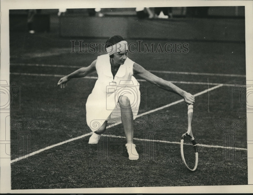 1930 Press Photo L.A. Harper at Women&#39;s National Tennis Championships- Historic Images