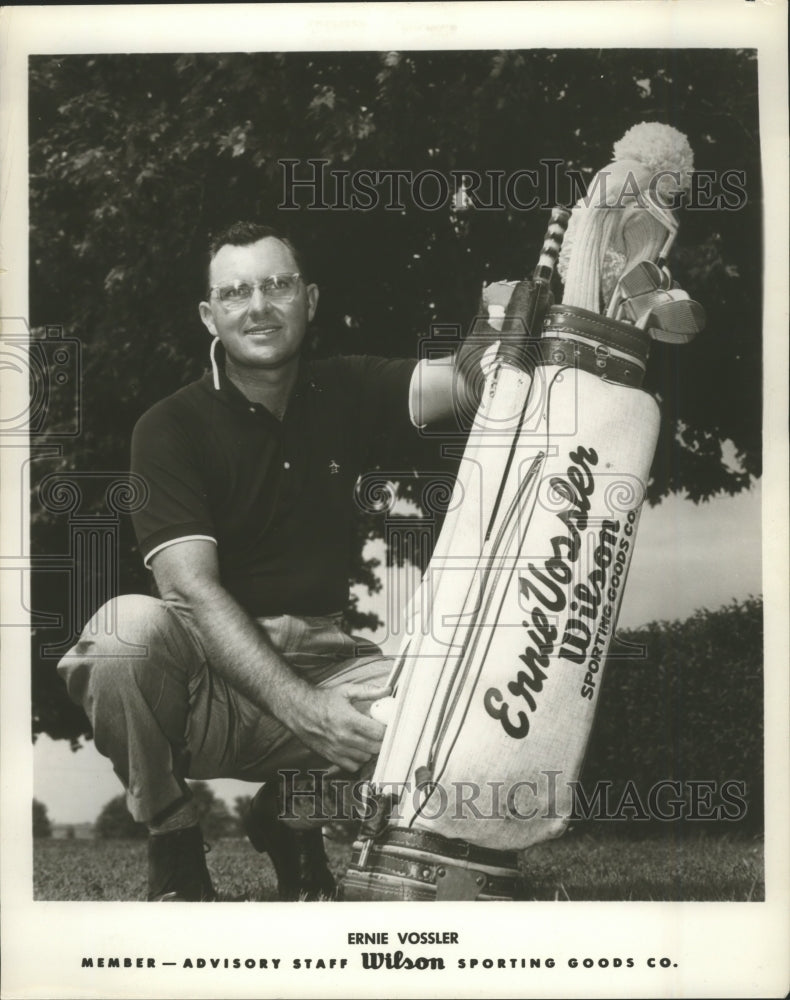 Press Photo Ernie Vossler Golfer - sbs09827- Historic Images