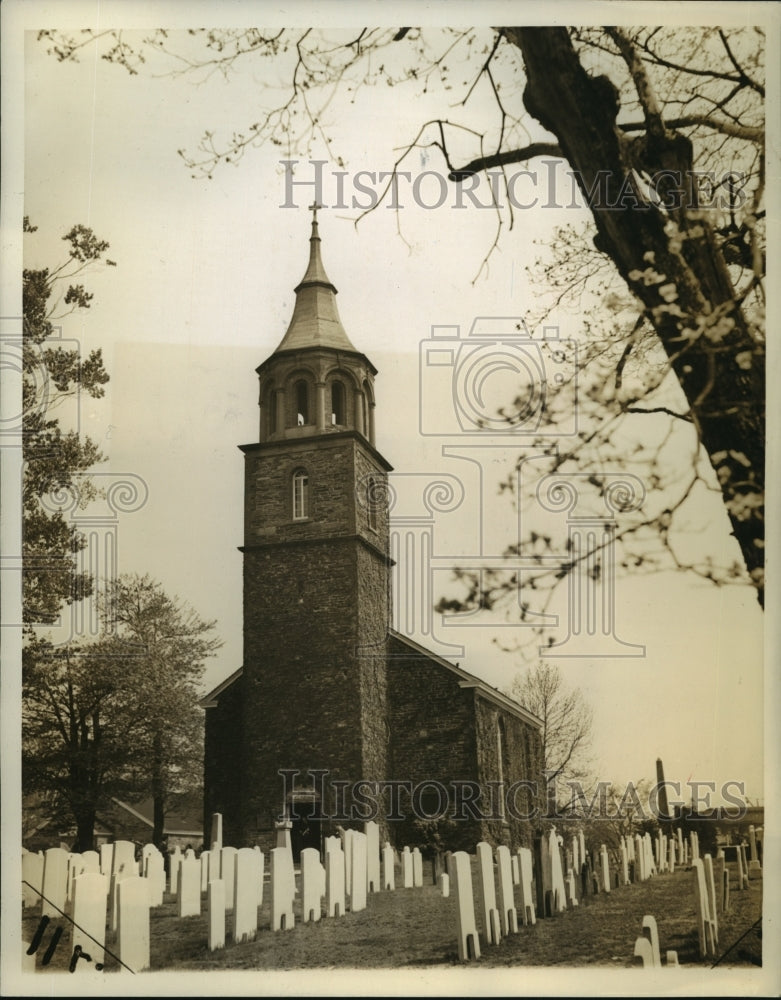 1942 Press Photo St Paul&#39;s Church Eastchester NY where free press battle began- Historic Images