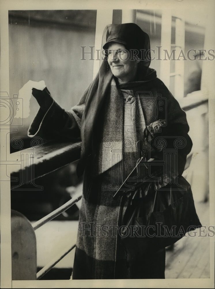 Press Photo Mrs Theodore Roosevelt widow of 26th President arrives in NYC- Historic Images