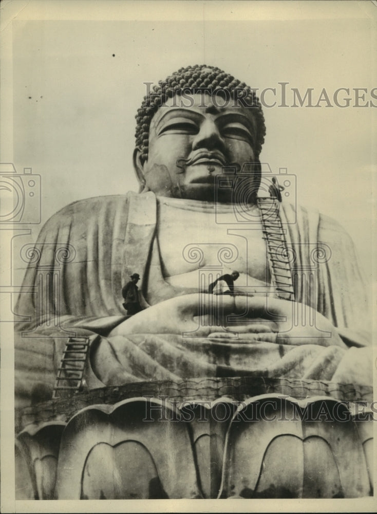 1928 Press Photo Largest Buddah in the world at Beppu Japan - sbx00177- Historic Images