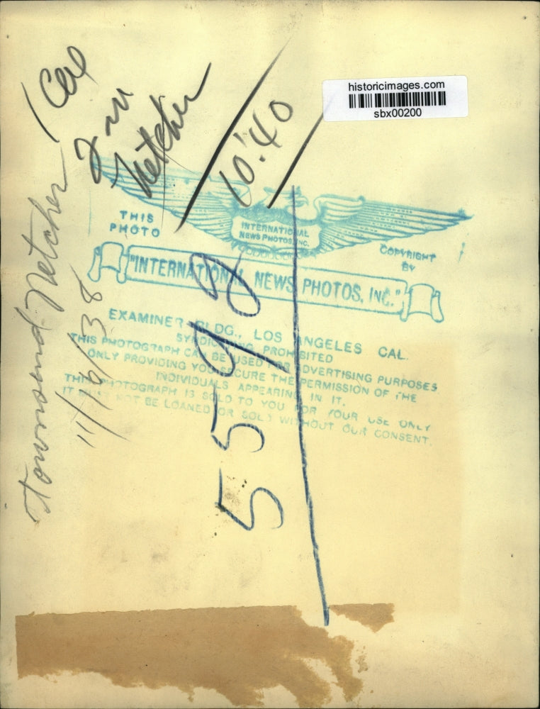 1938 Press Photo Townsend Netcher & a woman at a swimming pool - sbx00200