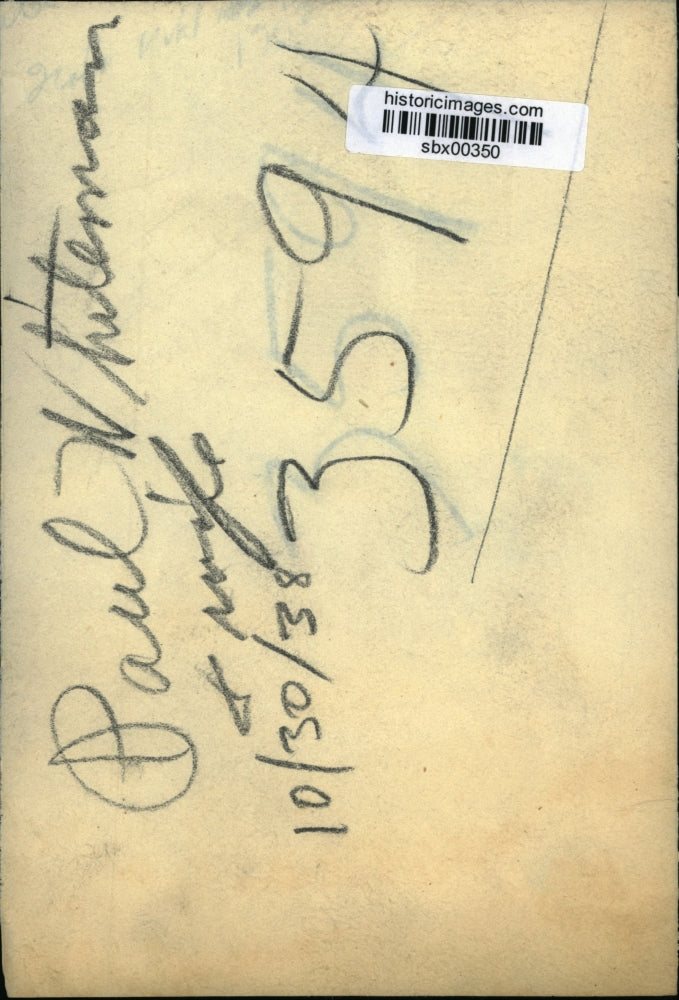 1938 Press Photo King of Jazz band leader Paul Whiteman & wife horseback riding