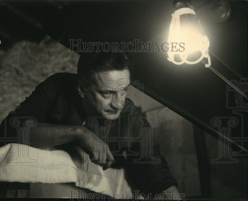 1957 Press Photo The Last Run starring George C Scott - sbx00705