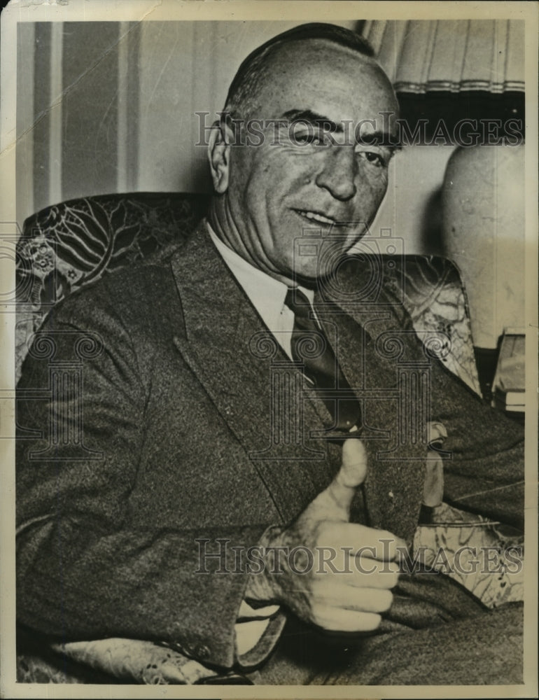 1930 Press Photo Captain Eddie Rickenbacker, Lost Somewhere Over Pacific