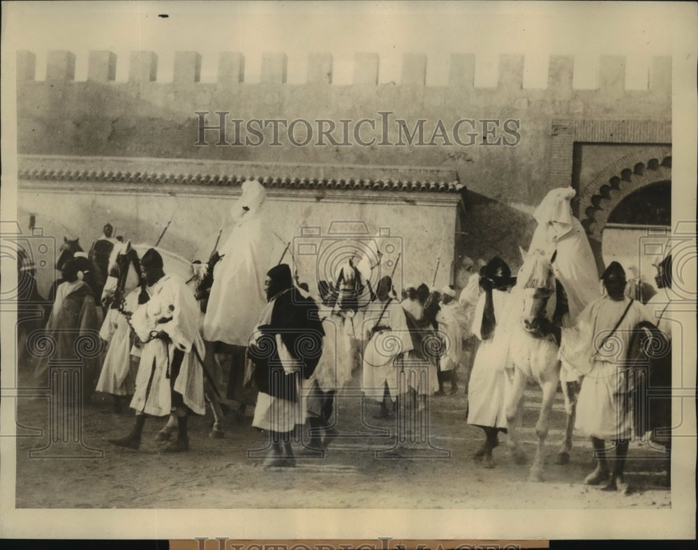 1926 Press Photo Mulai Idriss son of Sultan of Morocco heads to wedding