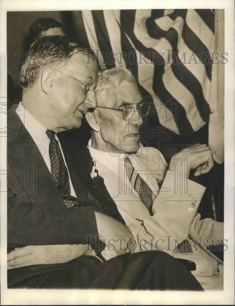 1940 Press Photo Senator Burton Wheeler of MT & Dr Francis Townsend - sbx01550