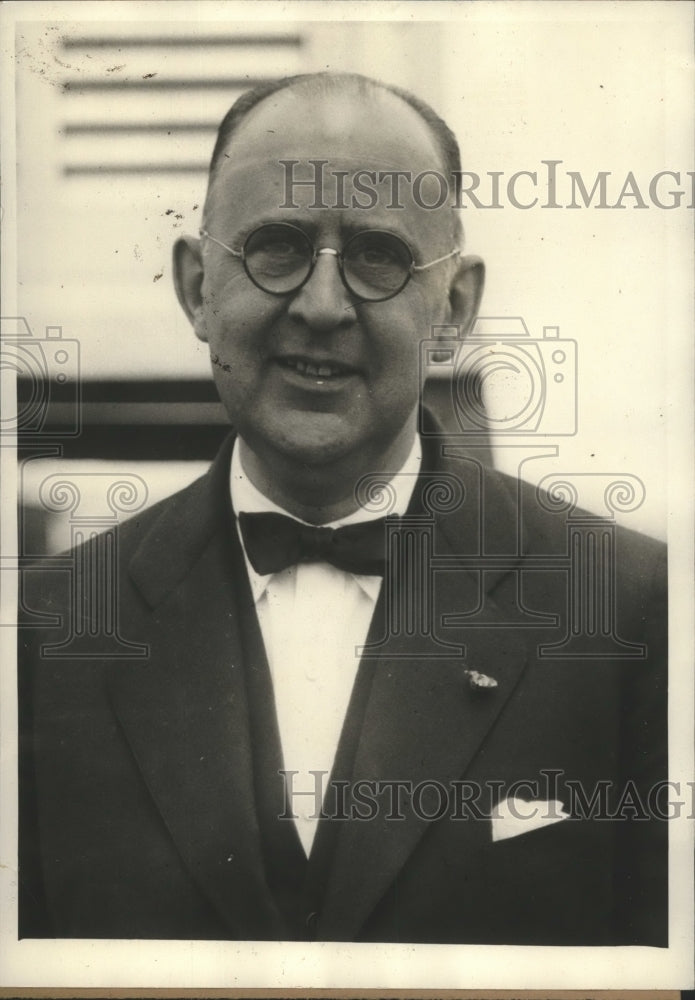 1928 Press Photo John Henry Mears, world record for round world trip in 1913