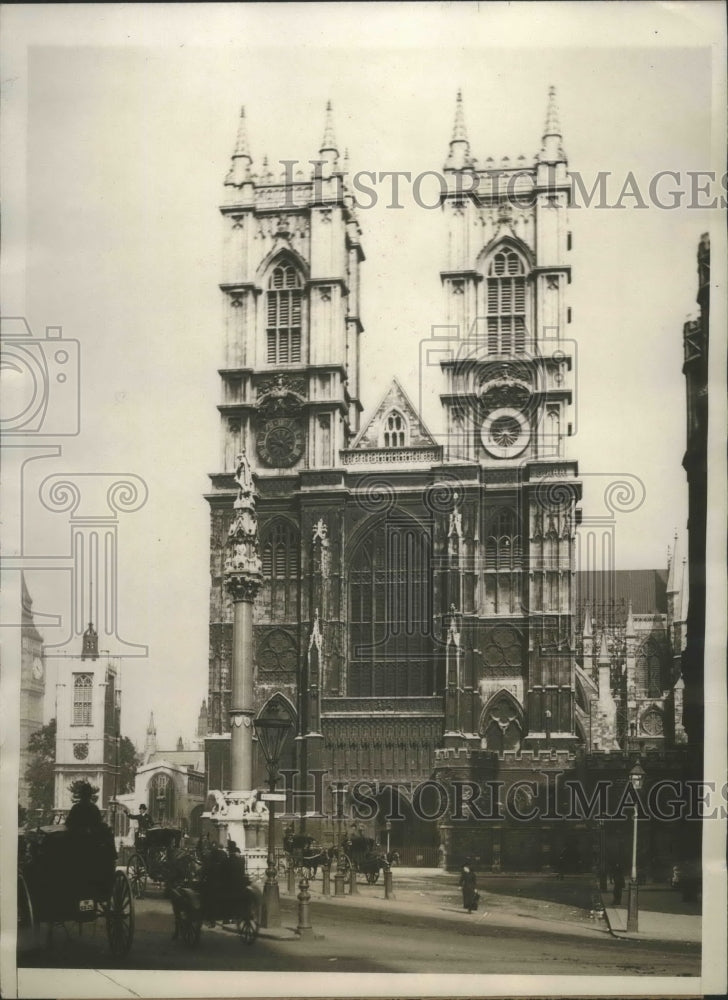 1928 Press Photo Westminster Abbey funeral ready for King George funeral
