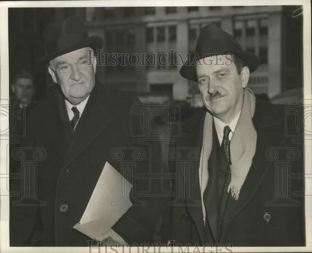 1940 Press Photo US Communist Party head Earl Browder, atty George Battle