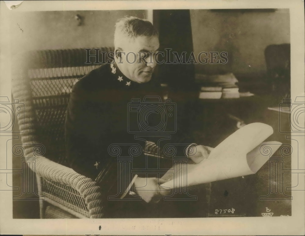 1924 Press Photo Admiral WL Rodgers predicts war in a few years - sbx02622