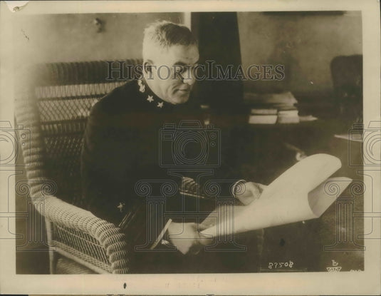 1924 Press Photo Admiral WL Rodgers predicts war in a few years - sbx02622