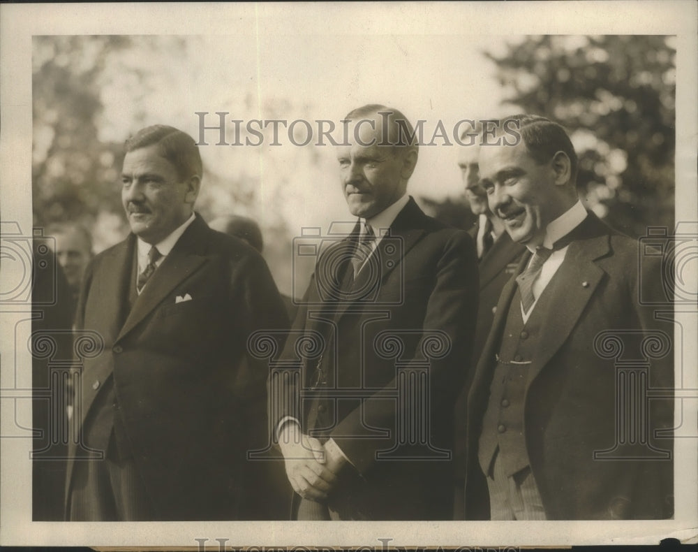 1924 Press Photo Mexican Amb President Coolidge &amp; President Calles in DC- Historic Images