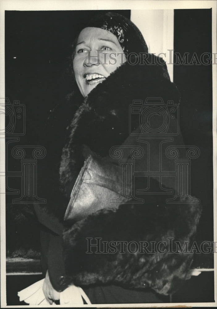 1932 Press Photo Gladys Lamont Actress arrived in LA aboard the Santa Elisa