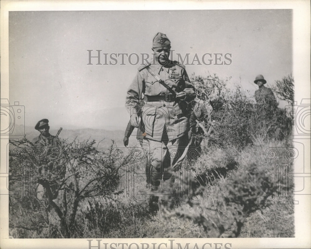 1943 Press Photo Marshal Pietro Badoglio Commander in Chief Italian Army