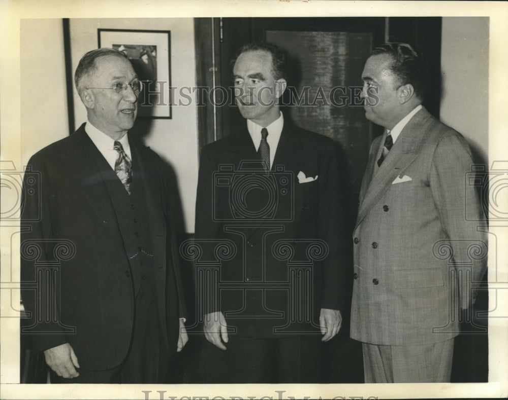 Press Photo Murphy, J. Edgar Hoover finish last lap of a nationwide tour
