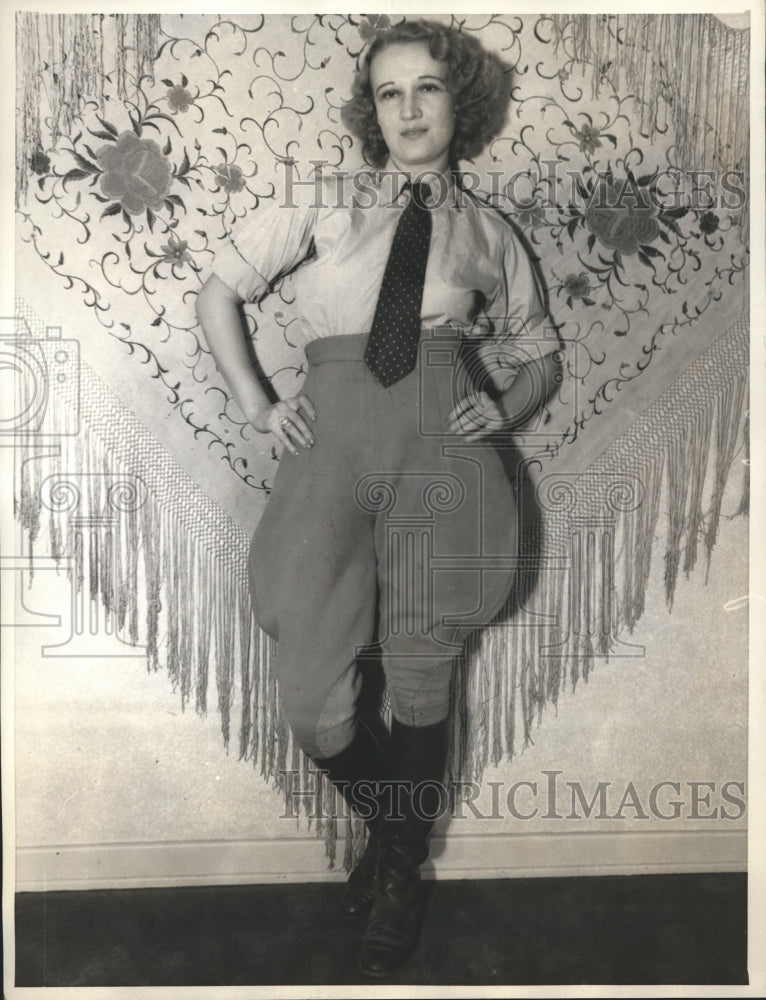 1934 Press Photo Miss England Angela Joyce sues Revelstoke for breach of promise- Historic Images