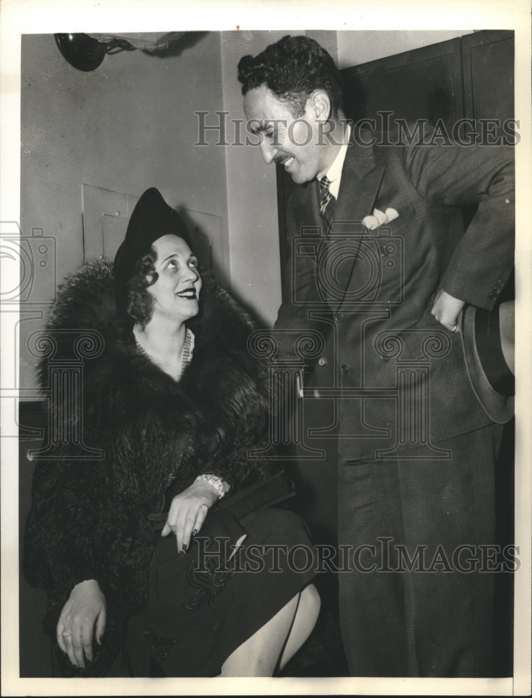 1938 Press Photo Kate Moog Bush testimony at espionage trial at Federal Court NY