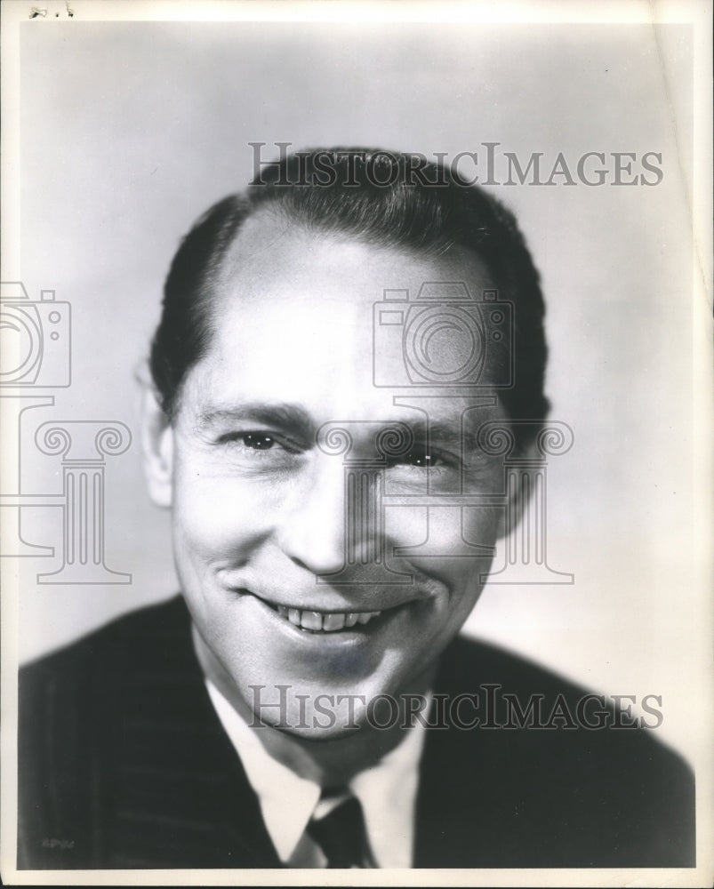 1946 Press Photo Actor Franchot Tone Stars on Cavalcade of America over NBC