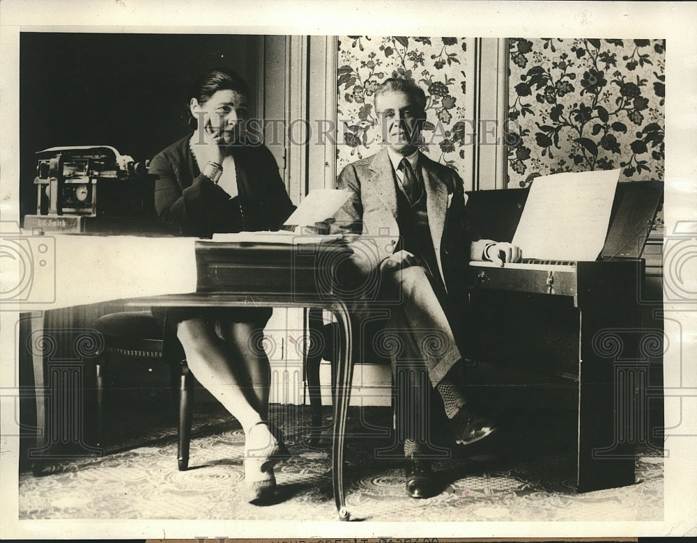 1938 Press Photo Authoress Fannie Hurst and husband Pianist J.S Danielson